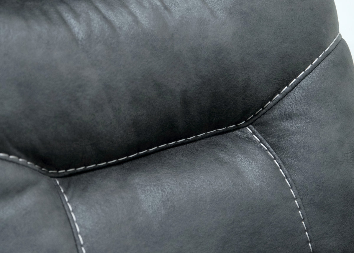 Korka Gray Swivel Gliding Recliner Dark Gray Primary Living Space Foam Engineered Wood