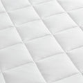 Overfilled Deep Pocket Mattress Pad White Full White Nylon Full