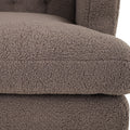 Upholstered Accent Chair Tufted Armchair For Living Room And Bedroom, Russet Brown Brown Birch Foam Teddy