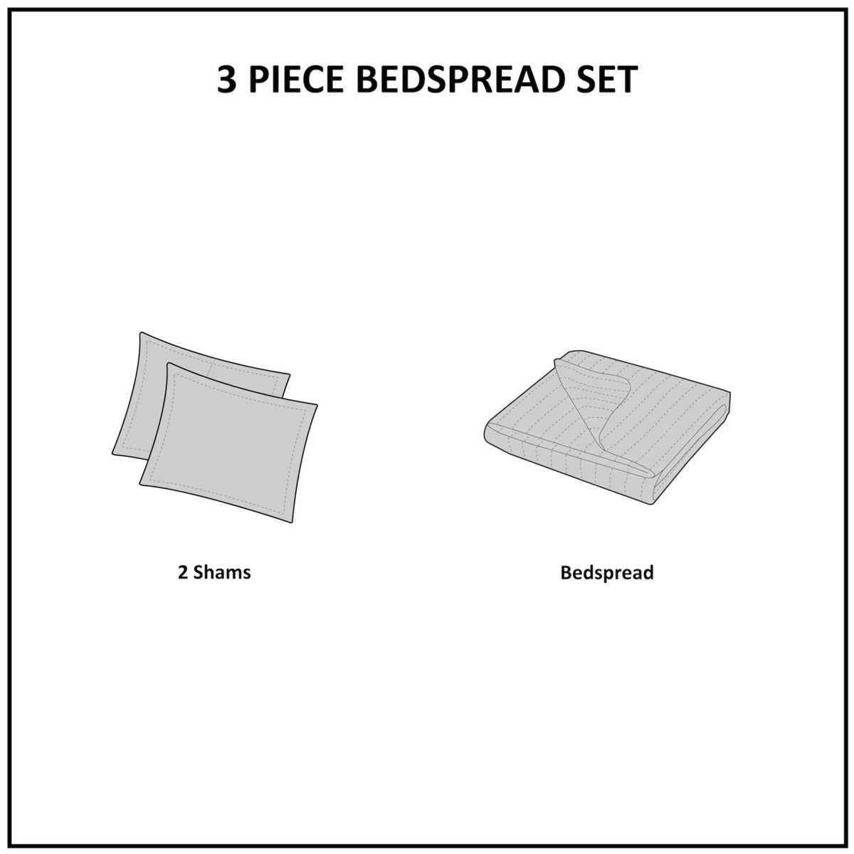 3 Piece Tufted Cotton Bedspread Set Taupe King Cal King Taupe Cotton