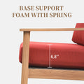 Outdoor Wicker Patio Furniture Sets 4 Pieces, All Weather Aluminum Rattan Padded Sofa Patio Conversation Sets With 2 Pillows For Porch Deck Garden Red Yes Red Garden & Outdoor Multiple Chairs Seating Group Aluminum