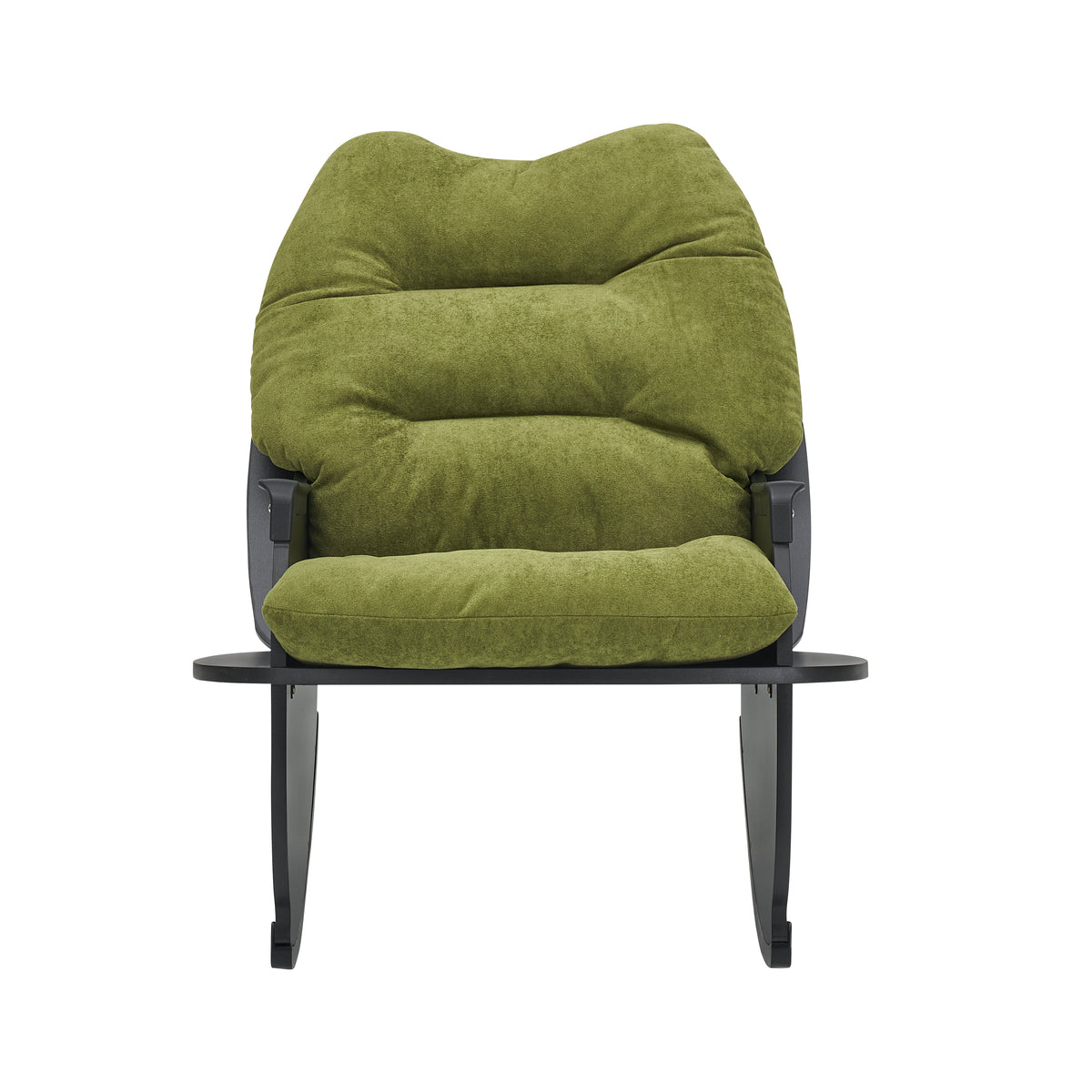 2409 Greenrocking Chair Balcony Leisure Comfortable Seat For Elderly Children Adult Lunch Chair Green Polyester Blend