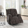 Pacay Brown Chenille Power Motion Recliner With Lift, Heating & Massage Function Brown Chenille