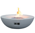 42 Inch Outdoor Concrete Propane Gas Fire Pit Bowl In Antique White Color Antique White Garden & Outdoor American Design,Contemporary,Luxury,Modern Fiberglass Concrete