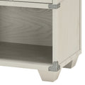 Grey 1 Drawer Nightstand Grey 2 Drawers Bedroom Rectangle Shelf Wood