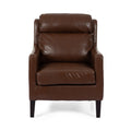 Club Chair Dark Brown Pu