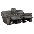 Plush Modern Living Room Sofa Set 3Pc Power Reclining Sofa Loveseat Chair Gray Microfiber Upholstery Usb Port Solid Wood Frame Furniture Gray Microfiber Wood Primary Living Space Modern Plywood,Solid Wood 6 Seat