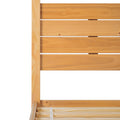 Modern Minimalist Boho Queen Canopy Bedframe Natural Pine Queen Natural Wood Pine Pine