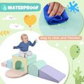 Colorful Soft Climb And Crawl Foam Playset 7 In 1, Soft Play Equipment Climb And Crawl Playground For Toddlers, Kids Crawling And Climbing Indoor Active Play Structure Colorful Under 50 Lbs Cute Foam 1 To 2 Years Pu Indoor