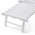 Malibu Reclining Adirondack Chair White Acacia Wood