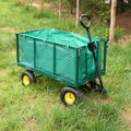 Flower Cart Garden Flower Cart Is Easier To Transport Firewood Green Cloth Bag Green Iron,Oxford Fabric