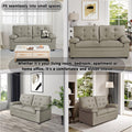 Apartment Beautiful Seat Love, 3 Seat, Grey Faux Leather Grey Pu 3 Seat