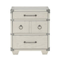 Grey 3 Drawer Nightstand With Usb Grey 4 Drawers Bedroom Rectangle Poplar Drawers Wood