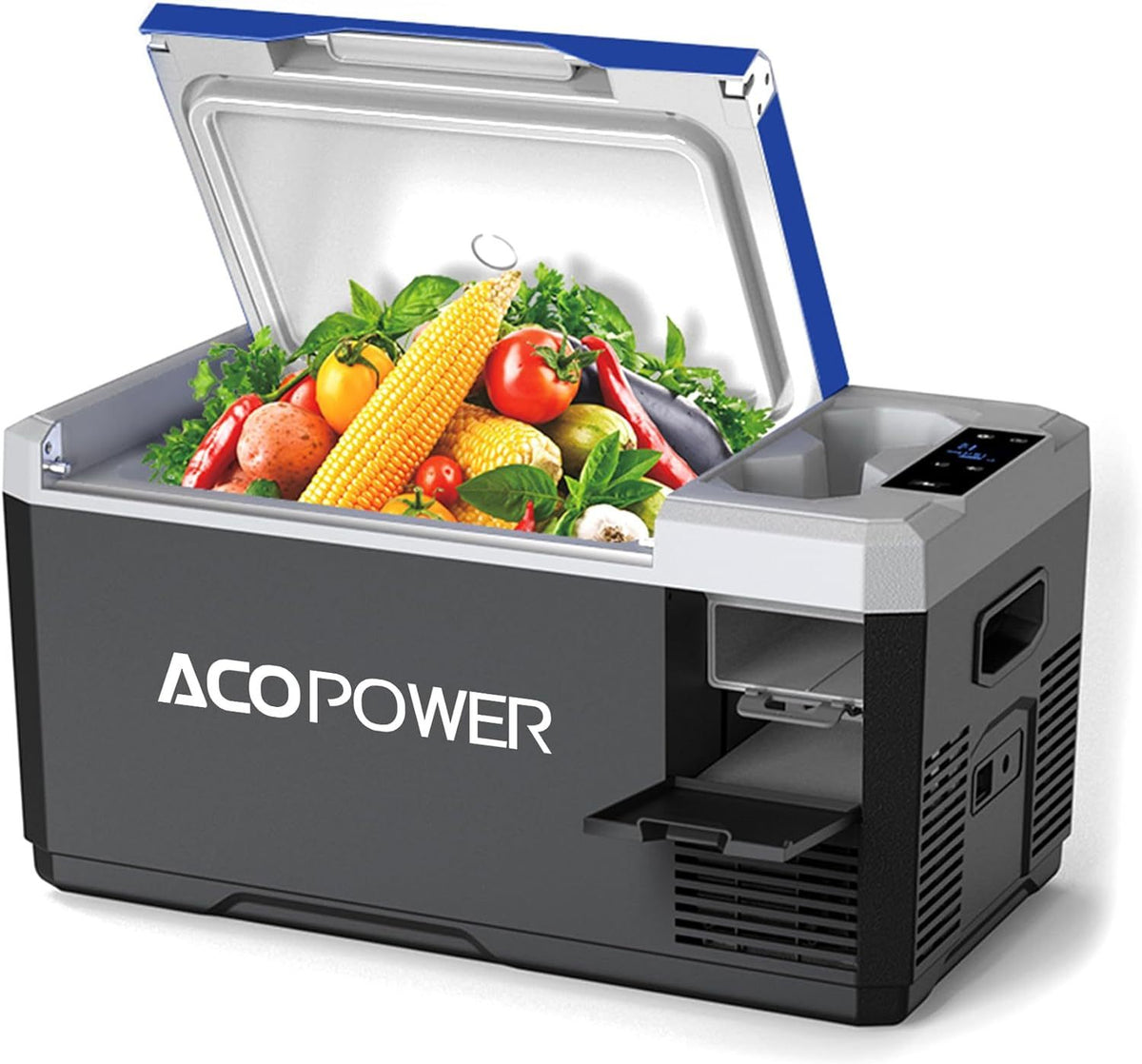 V18 Portable Refrigerator, 19Qt Car Freezer With App Control,12V,45W Low Noice Cooler For Rv, Boat White Plastic