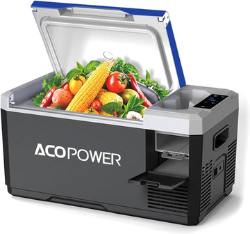 V18 Portable Refrigerator, 19Qt Car Freezer With App Control,12V,45W Low Noice Cooler For Rv, Boat White Plastic
