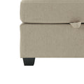 Modular Sectional Sofa Couch Bed With Storage 6 Seater, Sleeper Sofa Bed Couch With Reversible Chaise Ottomans, Adjustable Arms And Backs Beige Beige Polyester 3 Seat