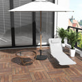 Outsunny Folding Chaise Lounge Chair, Pool Sun Tanning Chair, Outdoor Lounge Chair With Reclining Back,Mesh Seat, Headrest For Beach, Yard, Patio, Cream White Cream White Steel