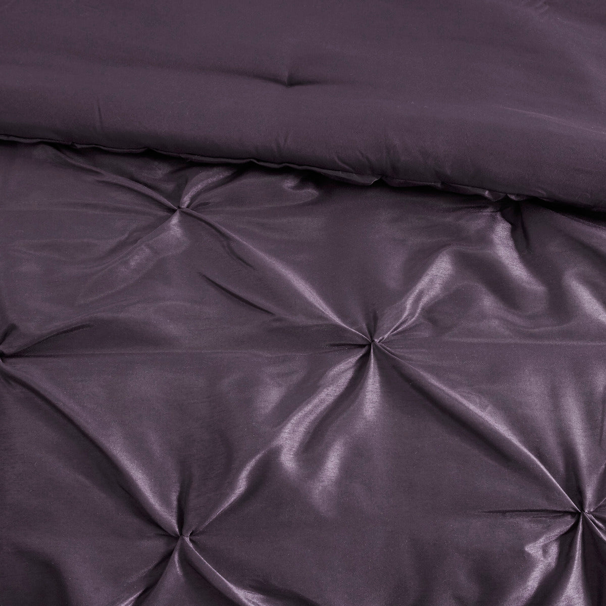 7 Piece Tufted Comforter Set Plum Cal King California King Plum Polyester