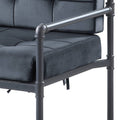 Grey And Sandy Grey Cushion Back Accent Chair Grey Primary Living Space Industrial Fabric Metal