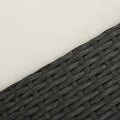 Santa Cruz Arm Chairs L & R Grey Pe Rattan Iron