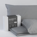 Bamboo Cotton Sheets Soft And Smooth With Viscose From Bamboo Grey Cal King Split Head White Charcoal Cotton
