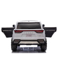 Licensed Lexus Lx600 24V Two Seater Kids Ride On Car W Parents Control,Seat Width 20 Inches,2Wd,Four Wheel Suspension,Bluetooth,Mp3,Music,Adjustable Volume,Power Display,Speeds 1.86 3.11Mph For Kids. White Polypropylene