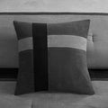 7 Piece Faux Suede Comforter Set Black King King Black Polyester
