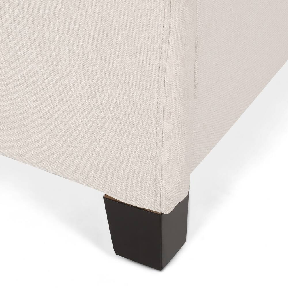 Scout Fully Upholstered Queen Whole Bed Queen Ivory Fabric