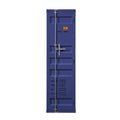 Blue Wardrobe With Full Length Container Lock Blue Bedroom Industrial Metal