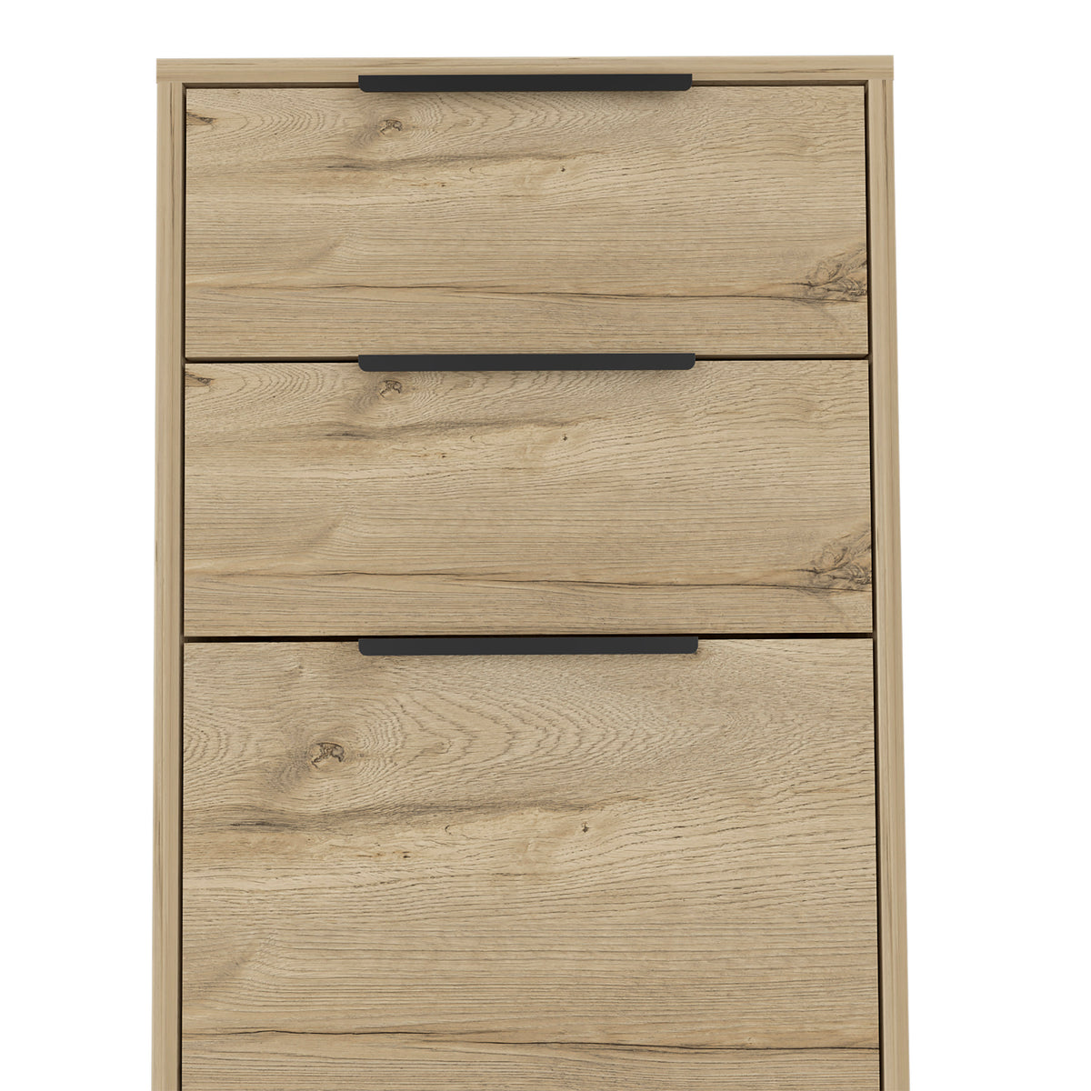 London Dresser, Three Drawers, Superior Top, Hairpin Legs Beige Mdf Engineered Wood