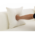 And Upgraded Extended Edition Modular Sofamodern Minimalist Style Sofa, Upholsteredfree Combination, Round Fiber Fabric, Anti Wrinkle Fabric,Dimension Exten, Creamy White Creamy White Polyester Primary Living Space Medium Soft Tight Back Modern Flared