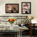 2 Piece Vignette Home Sweet Home Black Framed Wall Art For Living Room, Bedroom Wall Art Print For Home Decor By Billy Jacobs Multicolor Wood Paper