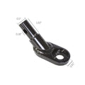 Aosom Steel Bike Trailer Coupler Attachment, Type 'B' Bicycle Trailer Hitch Connector For Cargo, Child And Pet Trailers Black Metal