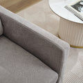 29.92'' Swivel Accent Chair, Upholstered Skirted Swivel Chair With Removable Back Cushion, 360 Degree Comfy Armchair For Living Room, Nursery, Lounge,Office,Gray Chenille Gray Chenille