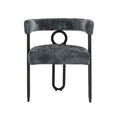 Coolmore Contemporary Designed Chenille Fabric Upholstered Accent Dining Chair Barrel Side Chairs Kitchen Armchair For Living Room Set Of 2 Gray Chenille Gray Dining Room Foam Chenille