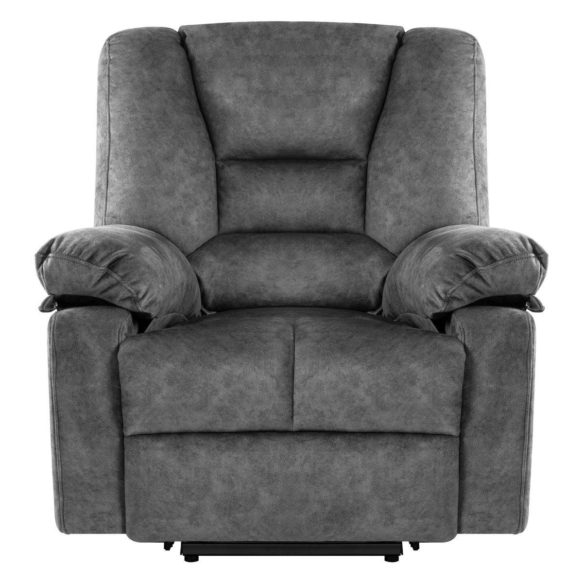 Power Lift Recliner Chair Sofa For Elderly With Massage Grey Velvet Power Remote Metal Primary Living Space Soft Cushion Back Heavy Duty American Design,American Traditional,Classic Pillow Top Arms Foam Velvet