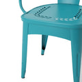 Lourdes 3 Pc Kd Metal Set Teal Iron