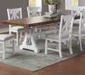 Formal White Dining Room Wooden 1Pc Rectangle Dining Table W Leaf Elegant Design Furniture White Seats 6 White Dining Room Classic,Contemporary,Traditional Rubberwood Rectangular Rubber Wood,Solid