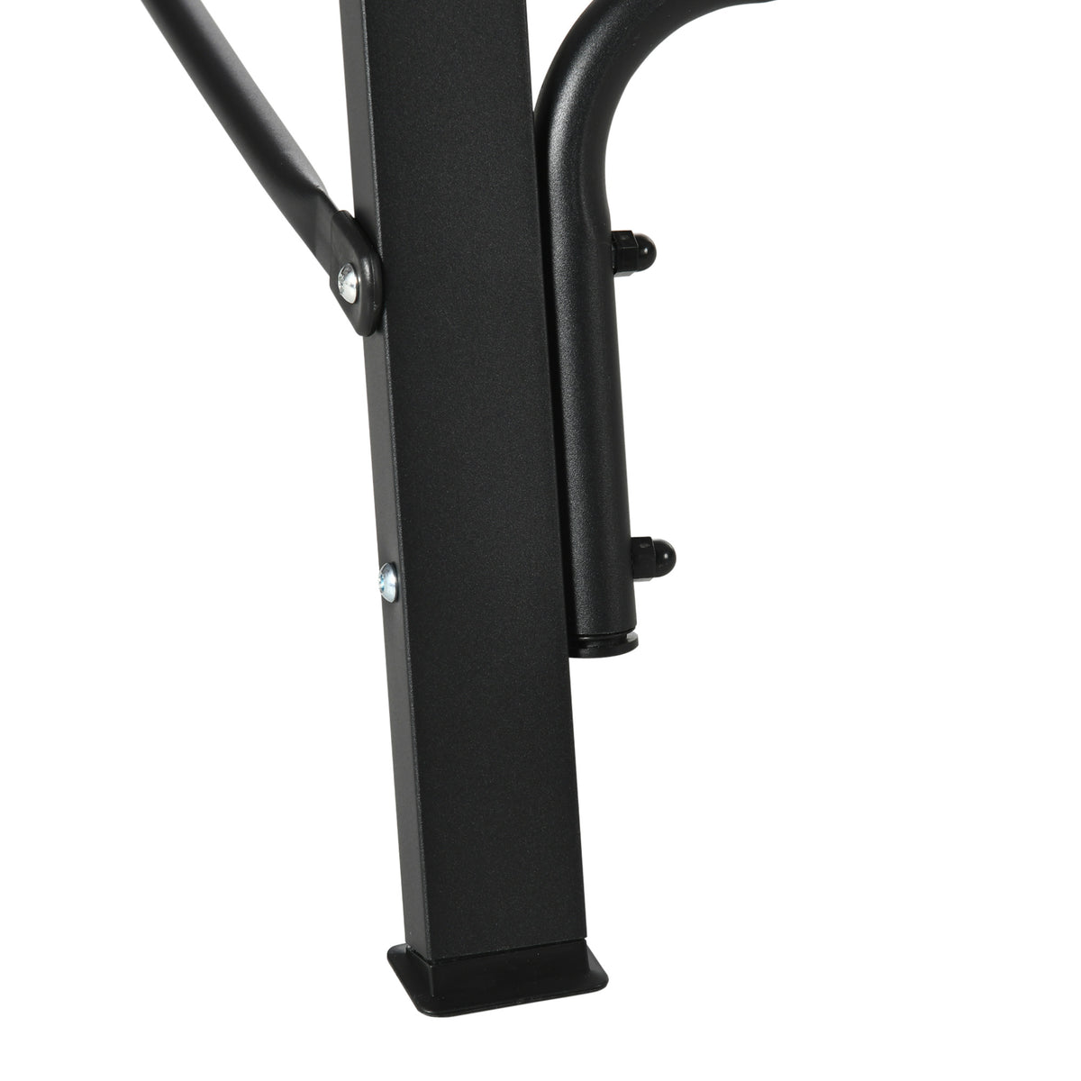 Outsunny Metal Porch Swing Stand, Heavy Duty Swing Frame, Hanging Chair Stand Only, 528 Lbs Weight Capacity, For Backyard, Patio, Lawn, Playground, Black Black Steel