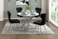 Ultra Modern Dining Furniture Set Of 2 Side Chairs Black Velvet Upholstery Chrome Finish Metal Legs Black,Chrome Dining Room Ultra Modern Side Chair Set Of 2 Metal