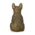 Dog Garden Sculpture Gold Glass