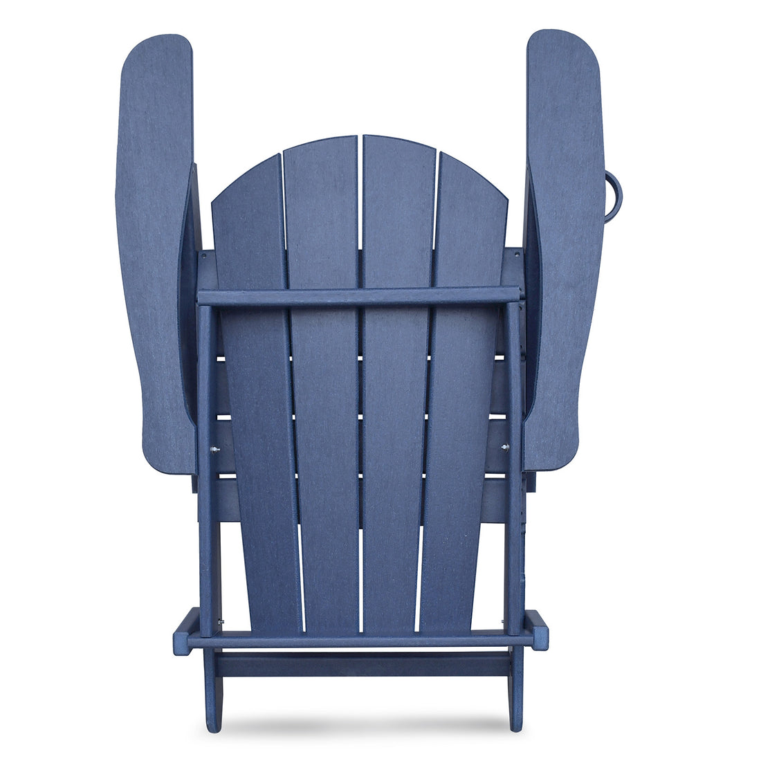 Folding Outdoor Adirondack Chair For Relaxing, Hdpe All Weather Fire Pit Chair, Patio Lawn Chair For Outside Deck Garden Backyardf Balcony, Navy Blue Navy Blue Uv Resistant Frame Garden & Outdoor Beach,Modern Complete Patio Sets Hdpe