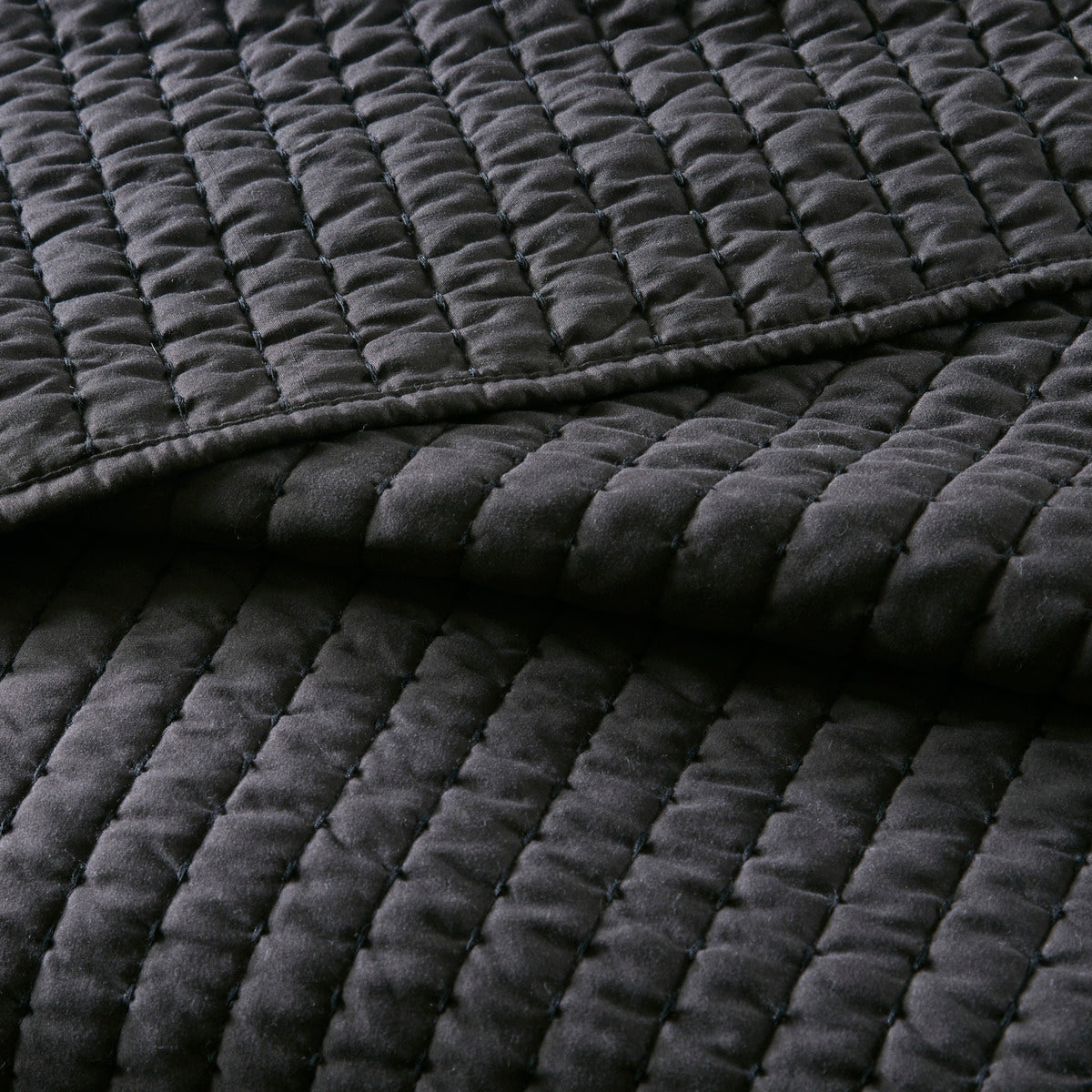3 Piece Quilt Set Black Full Queen Full Black Microfiber