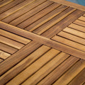 Hermosa 7 Piece Wood Dining Set With Cushions Yes Teak Acacia Wood