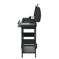 Propane Gas Grill 4 Burner Barbecue Grill, Stainless Steel 34,000 Btu Patio Garden Barbecue Grill With Two Shelves, Lid, Wheels And Bottle Opener Black Iron