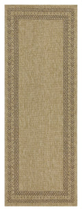 Earth Gc Ntl1007 Jute Mocha 2 Ft. 7 In. X 7 Ft. 3 In. Indoor Outdoor Area Rug Natural & Light Brown Polyester Polypropylene
