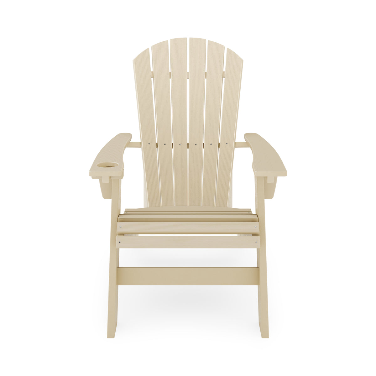 Adirondack Chair Sturdy Hdpe Poly Lumber For Poolside, Patio, And Garden Relaxation No Adirondack Beige Weather Resistant Frame Garden & Outdoor American Traditional Hdpe Hdpe