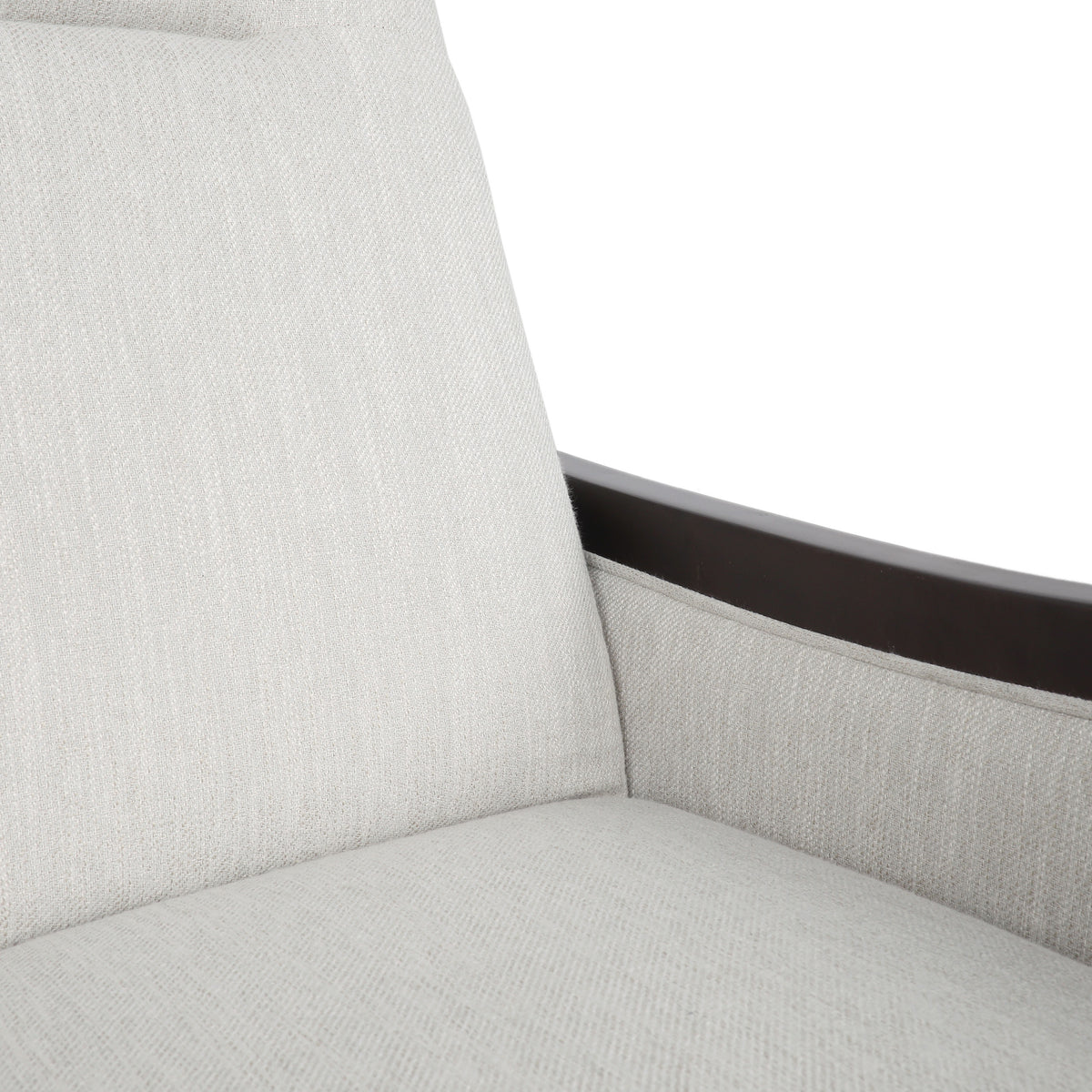 Recliner Chair Beige Fabric