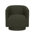 Bralin Green Swivel Accent Chair Green Foam Engineered Wood