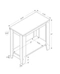 Accent Table, Side, End, Nightstand, Lamp, Living Room, Bedroom, Brown Laminate, Transitional Taupe Particle Board